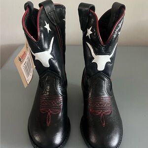 Black Leather Laredo toddler boots